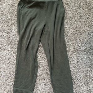 Jessica Simpson Women’s Green Knit Jogger Lounge Pants Size M Cozy Athleisure